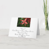 Feestelijke kerst Ixora Blossom Feestdagen Kaart (Achterkant)