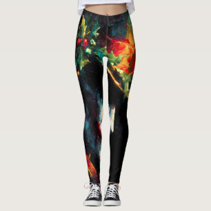 Feestelijke kerst Joker Portret Leggings