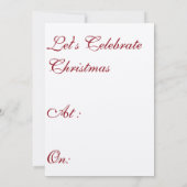 feestelijke kerst kaart (Achterkant)