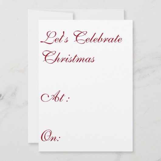 feestelijke kerst kaart (Achterkant)