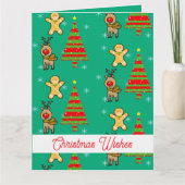 feestelijke kerst kaart (Voorkant)