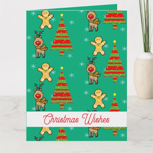 feestelijke kerst kaart (Voorkant)