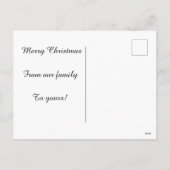 Feestelijke kerst Kaart met decoraties (Achterkant)