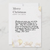 Feestelijke Kerst Kaart met Familie Liefde & Joy (Achterkant)