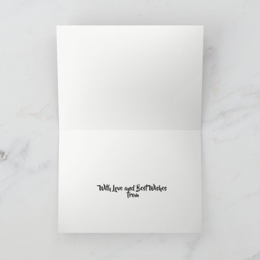 Feestelijke kerst Kaart voor buurman rood groen (Binnen)