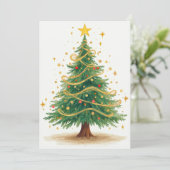 Feestelijke kerst Kaarten (Staand voorkant)