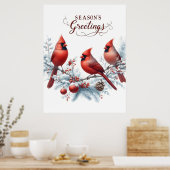 Feestelijke Kerst Kaarten Collectie voor Holiday G Poster (Keuken)