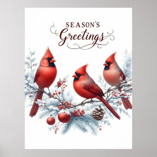 Feestelijke Kerst Kaarten Collectie voor Holiday G Poster (Voorkant)