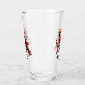 Feestelijke kerst kardinaal toevoegen naam waterve glas (Rechts)