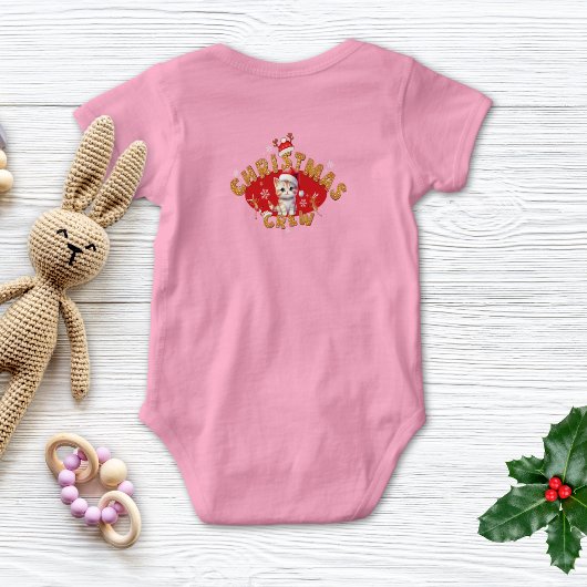 Feestelijke kerst kitten peperkoek brief een meisj romper