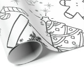 Feestelijke Kerst Kleuren Wrapping Papier (Rol Hoek)