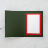 Feestelijke Kerst koe toevoegen wenskaart Kaart (Binnen)