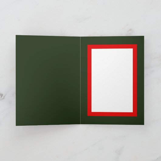 Feestelijke Kerst koe toevoegen wenskaart Kaart (Binnen)