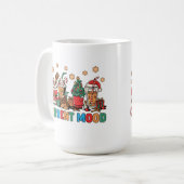 Feestelijke kerst koffiebekers met speelse Design Koffiemok (Voorkant links)