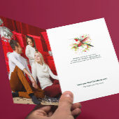 Feestelijke Kerst Kolibrie Custom Foto Kaart