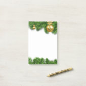 Feestelijke Kerst Krans Krans Post-It Notes (Op bureau)