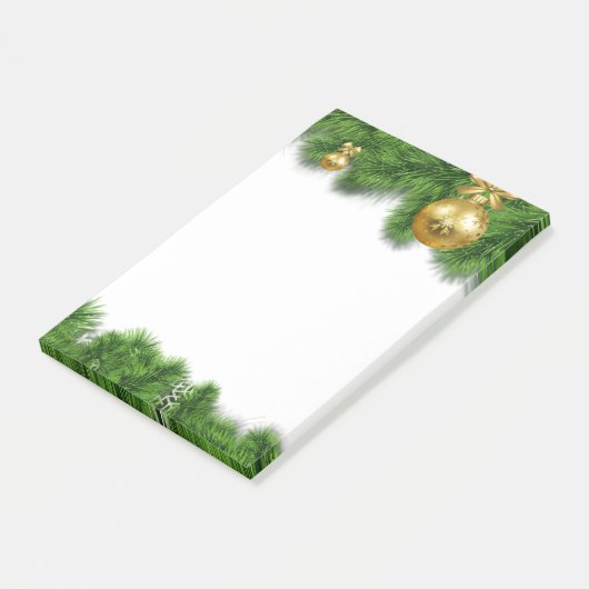 Feestelijke Kerst Krans Krans Post-It Notes (Schuin)