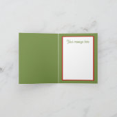 Feestelijke Kerst land tractor waterverf Feestdagen Kaart (Binnen)