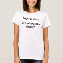 Feestelijke Kerst Licht Kerst Sherry T-Shirt