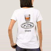 Feestelijke Kerst Licht Kerst Sherry T-Shirt (Achterkant)