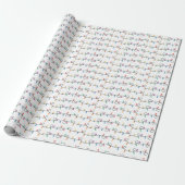 Feestelijke Kerst Lichtjes Cadeaupapier (Uitgerold)