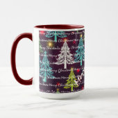 Feestelijke Kerst Luxe Kerstbomen Mok (Links)