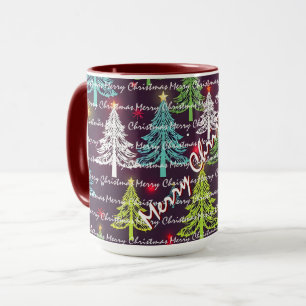 Feestelijke Kerst Luxe Kerstbomen Mok