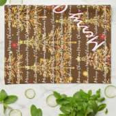 Feestelijke Kerst Luxe Kerstbomen Theedoek (Gevouwen)