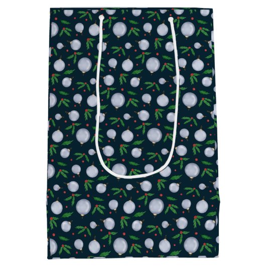 feestelijke kerst medium cadeauzakje (Achterkant)