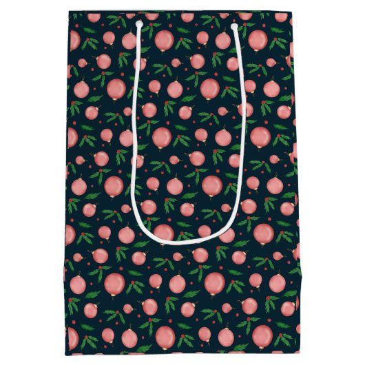 feestelijke kerst medium cadeauzakje (Achterkant)