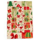 feestelijke kerst medium cadeauzakje (Achterkant)