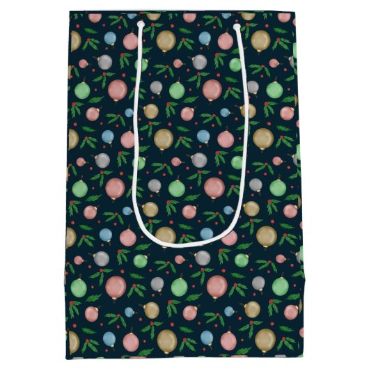 feestelijke kerst medium cadeauzakje (Achterkant)