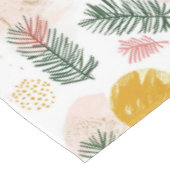 Feestelijke Kerst met groene, gouden, roze accente Tafelkleed (Gekanteld)