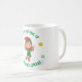 Feestelijke Kerst Mok: Schattig Elf Design voor u Koffiemok (Voorkant rechts)