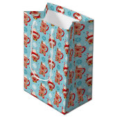 Feestelijke kerst Mok van cacao Medium Cadeauzakje (Voorkant Gekanteld)