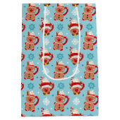 Feestelijke kerst Mok van cacao Medium Cadeauzakje (Achterkant)