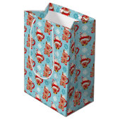 Feestelijke kerst Mok van cacao Medium Cadeauzakje (Achterkant Gekanteld)