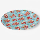 Feestelijke kerst Mok van cacao Papieren Bordje (Gekanteld)