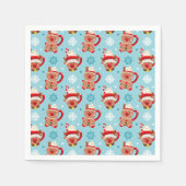 Feestelijke kerst Mok van cacao Servet (Voorkant)