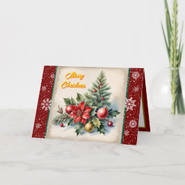 Feestelijke Kerst Mooi Oud Collectie Kaart