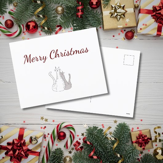 Feestelijke Kerst Mopshagedis Tekening Vakantie  Feestdagenkaart