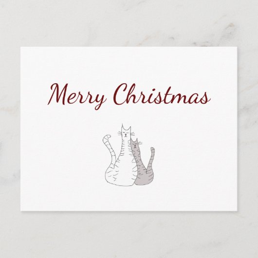 Feestelijke Kerst Mopshagedis Tekening Vakantie  Feestdagenkaart (Voorkant)