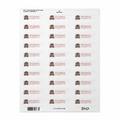 Feestelijke kerst Nieuwe Home Retour Adres Labels (Full Sheet)
