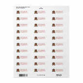 Feestelijke kerst Nieuwe Home Retour Adres Labels (Full Sheet)