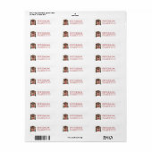 Feestelijke kerst Nieuwe Home Retour Adres Labels (Full Sheet)