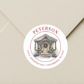 Feestelijke kerst Nieuwe Home Retour Adres Labels