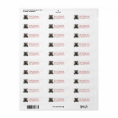 Feestelijke kerst Nieuwe Home Retour Adres Labels (Full Sheet)
