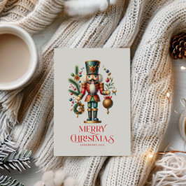 Feestelijke Kerst Notenkraker Aangepaste Foto Briefkaart