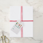 Feestelijke Kerst Notenkraker Ballerina Cadeaulabel (Met Touw)