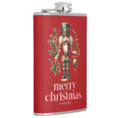 Feestelijke Kerst Notenkraker Custom Photo Heupfles (Rechts)